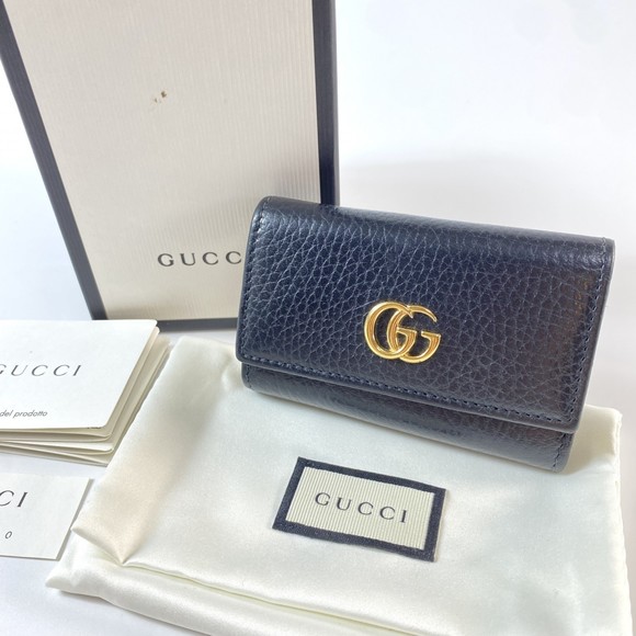 Gucci Women's GG Marmont Leather Key Case with 6 Rings